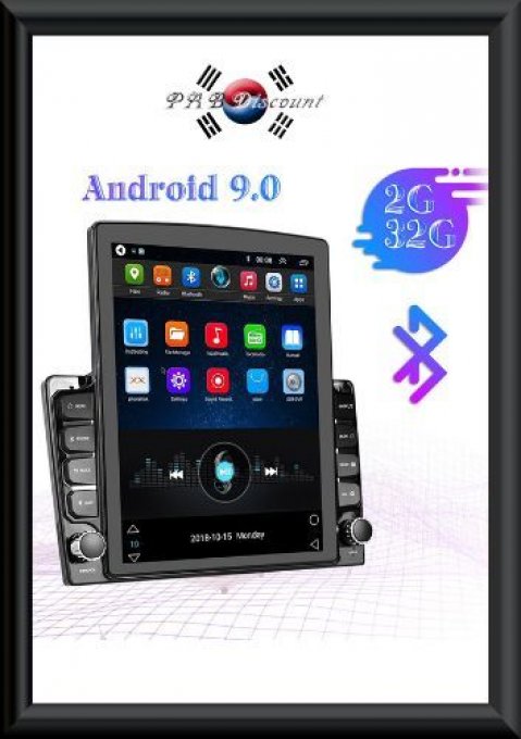 Autoradio 2 Din 97&34; vertical Android 81 Multimédia